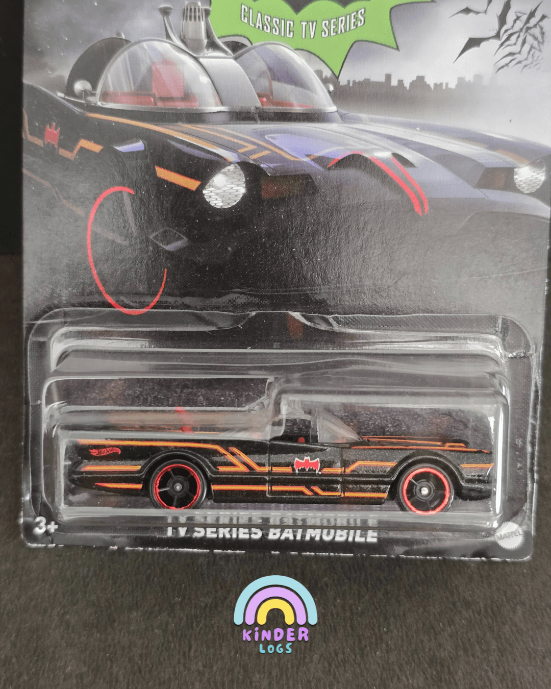 Hot Wheels TV Series Batmobile - Black Card (Imported) - Kinder Logs