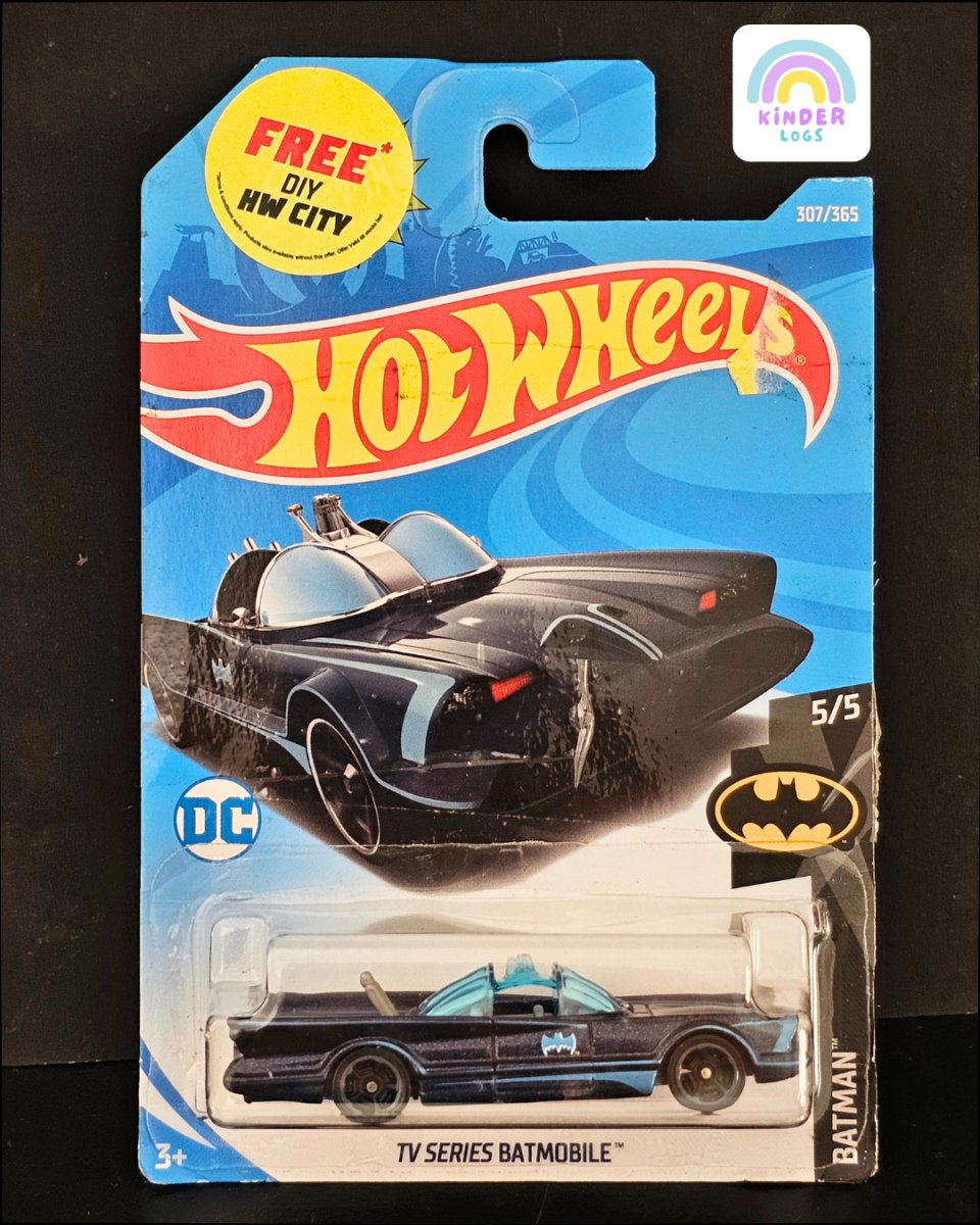 Hot Wheels TV Series Batmobile (Blue Highlights) - Kinder Logs