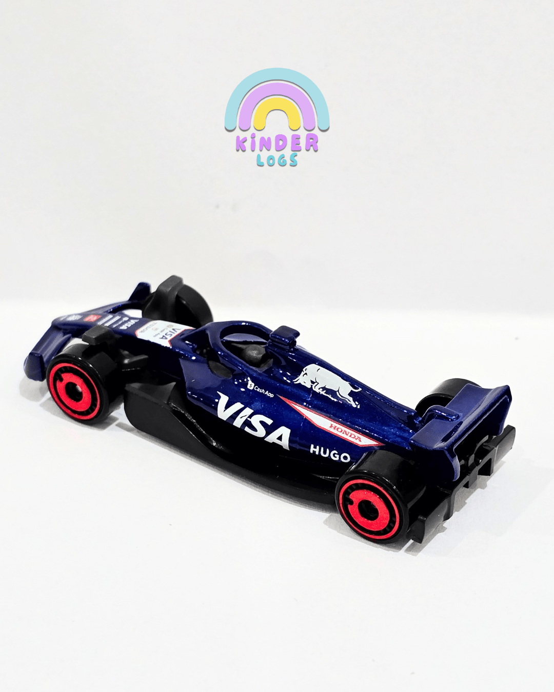 Hot Wheels VISA RB F1 Team Car (Uncarded) - Kinder Logs