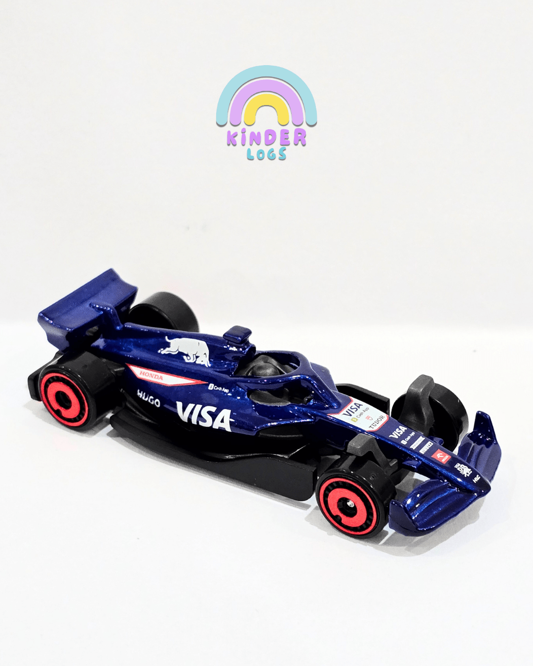 Hot Wheels VISA RB F1 Team Car (Uncarded) - Kinder Logs