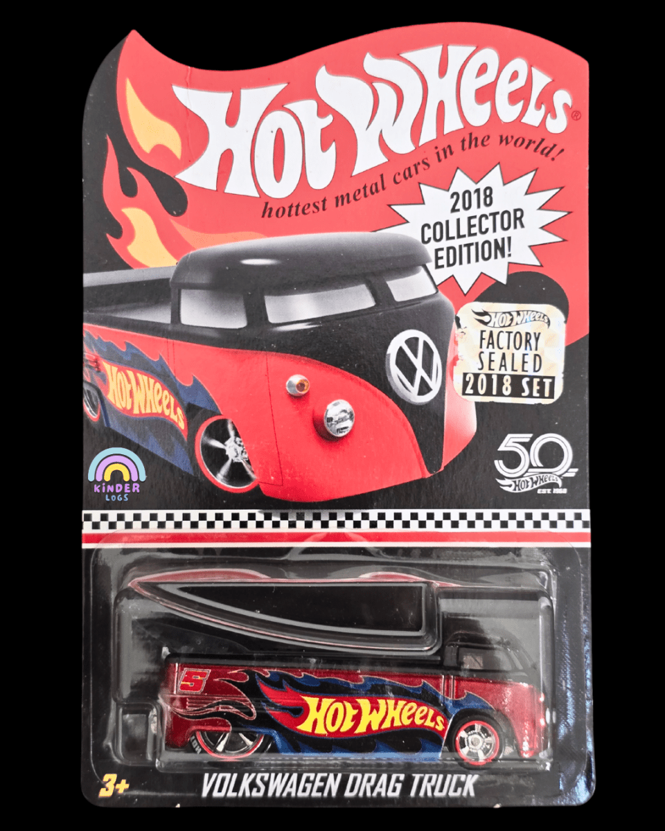 Hot Wheels Volkswagen Drag Truck - 2018 Collector Edition (Factory Sealed) - Kinder Logs