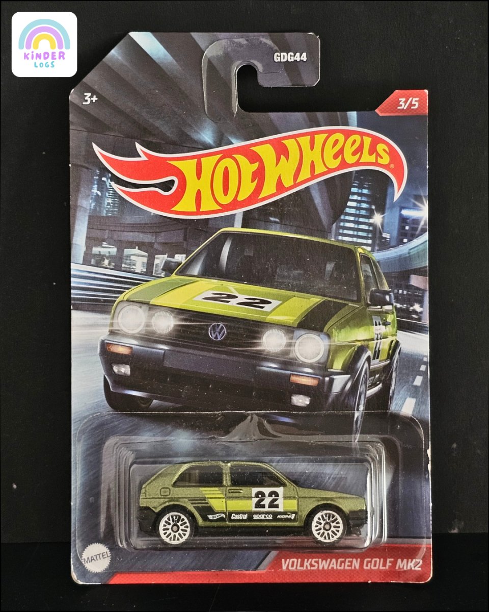 Hot Wheels Volkswagen Golf MK2 - Street Racers - Kinder Logs