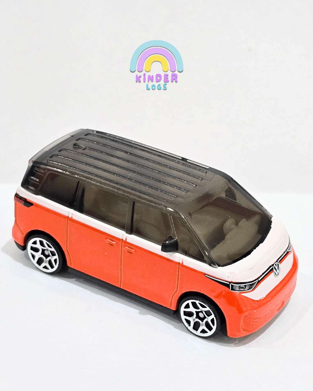 Hot Wheels Volkswagen ID. Buzz Van - Orange (Uncarded) - Kinder Logs