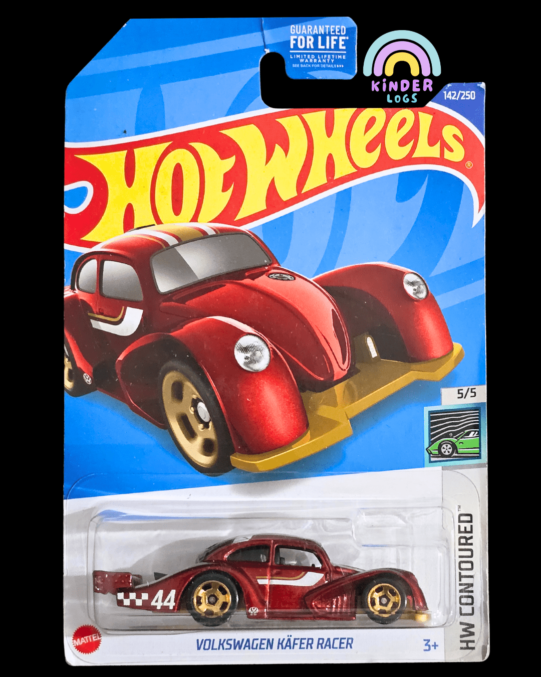 Hot Wheels Volkswagen Kafer Racer - HW Contoured (Imported) - Kinder Logs