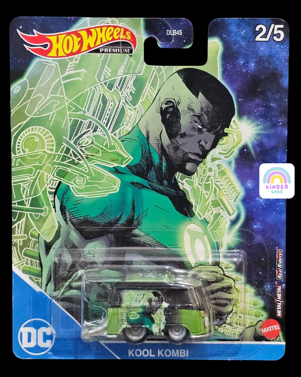 Hot Wheels Volkswagen Kool Kombi - DC Green Lantern - Kinder Logs