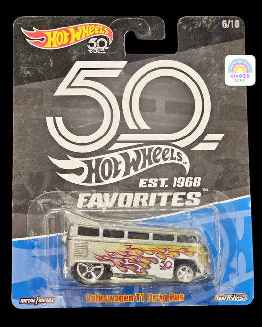 Hot Wheels Volkswagen T1 Drag Bus (Broken Blister) - Kinder Logs