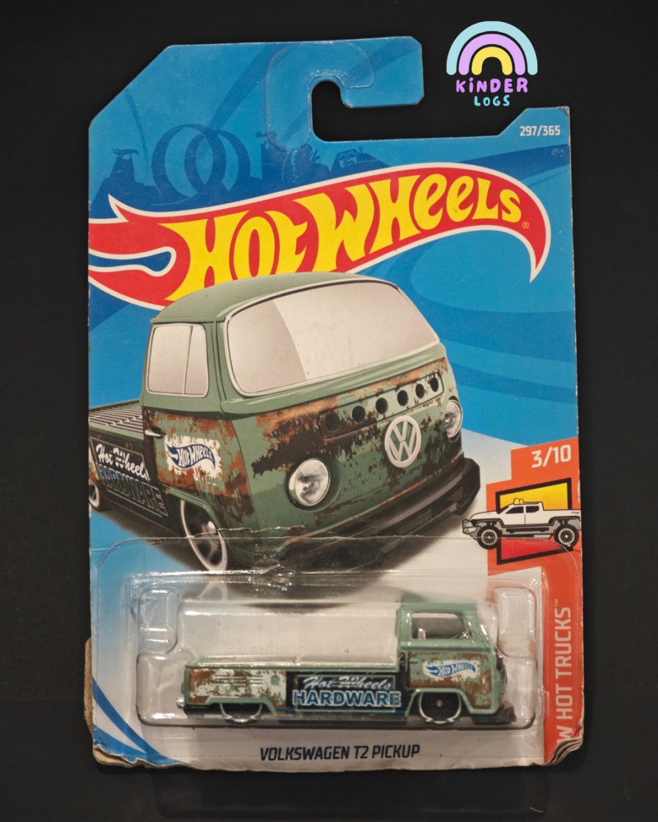 Hot Wheels Volkswagen T2 Pickup Truck - Kinder Logs
