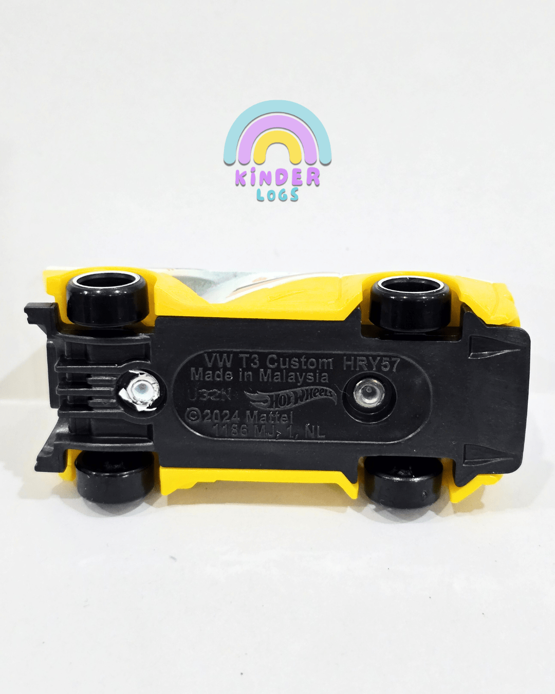 Hot Wheels Volkswagen T3 Custom - Yellow (Uncarded - New) - Kinder Logs