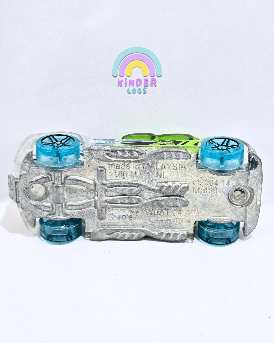 Hot Wheels WHAT - 4 - 2 Transparent Car - 2004 Casting (Used Car) - Kinder Logs