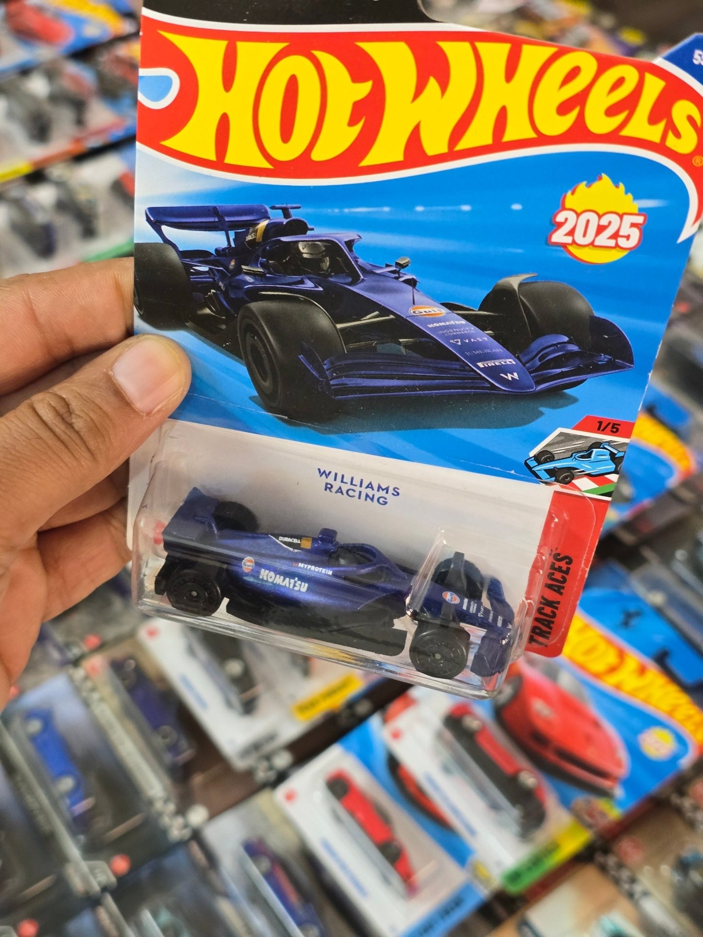 Hot Wheels Williams Racing Formula 1 Car (Imported) - Kinder Logs