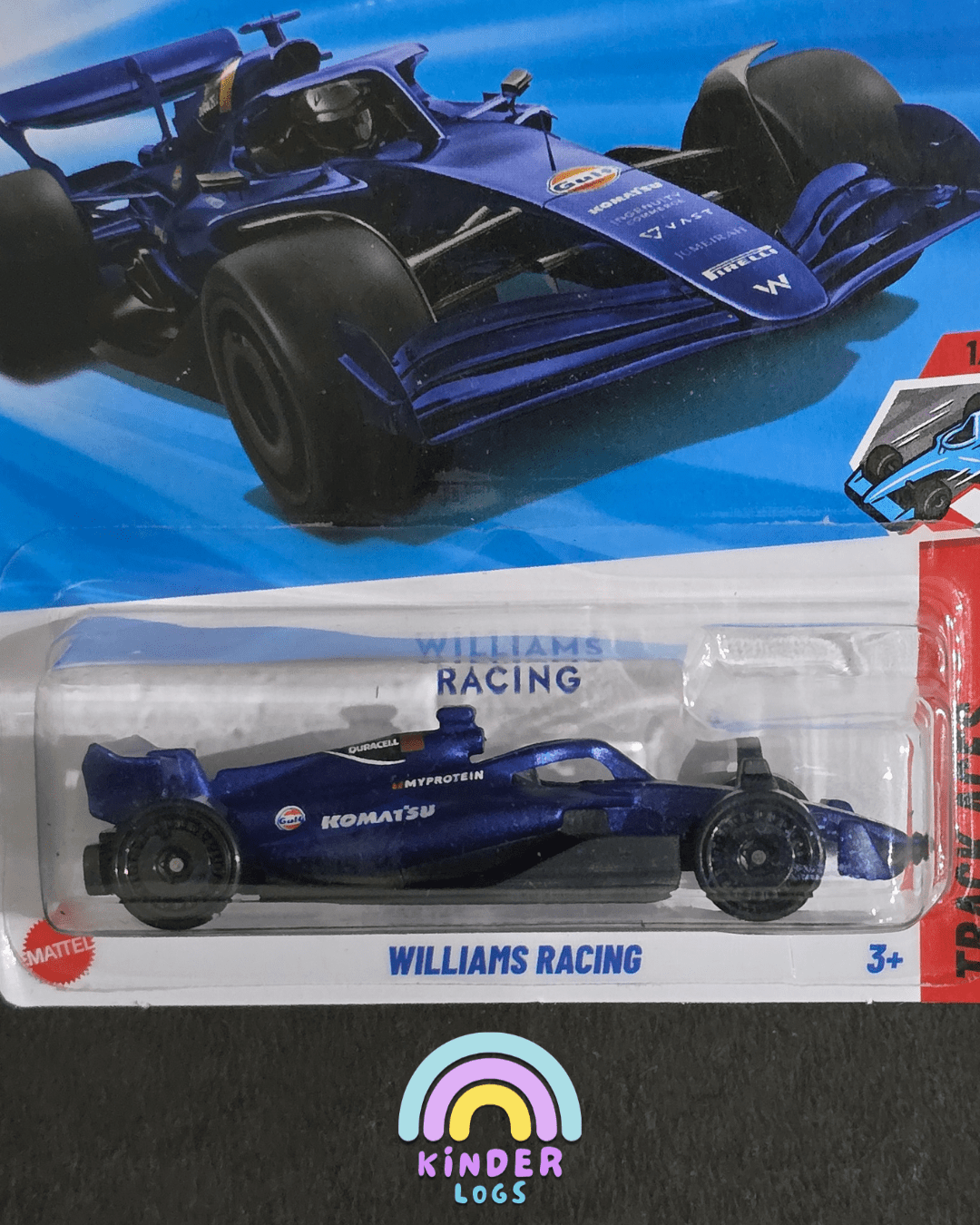 Hot Wheels Williams Racing Formula 1 Car (Imported) - Kinder Logs