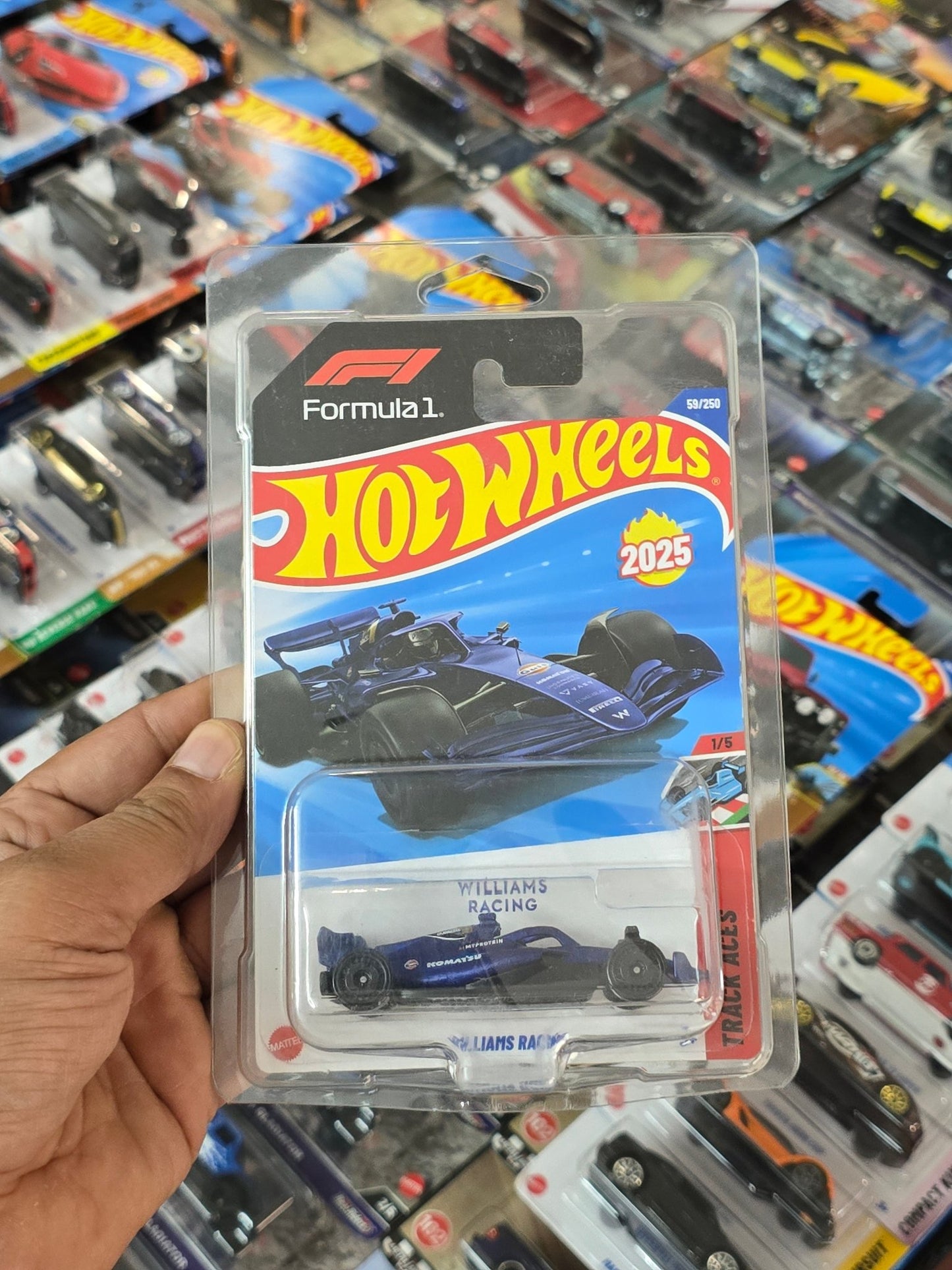 Hot Wheels Williams Racing Formula 1 Car (Imported) - Kinder Logs