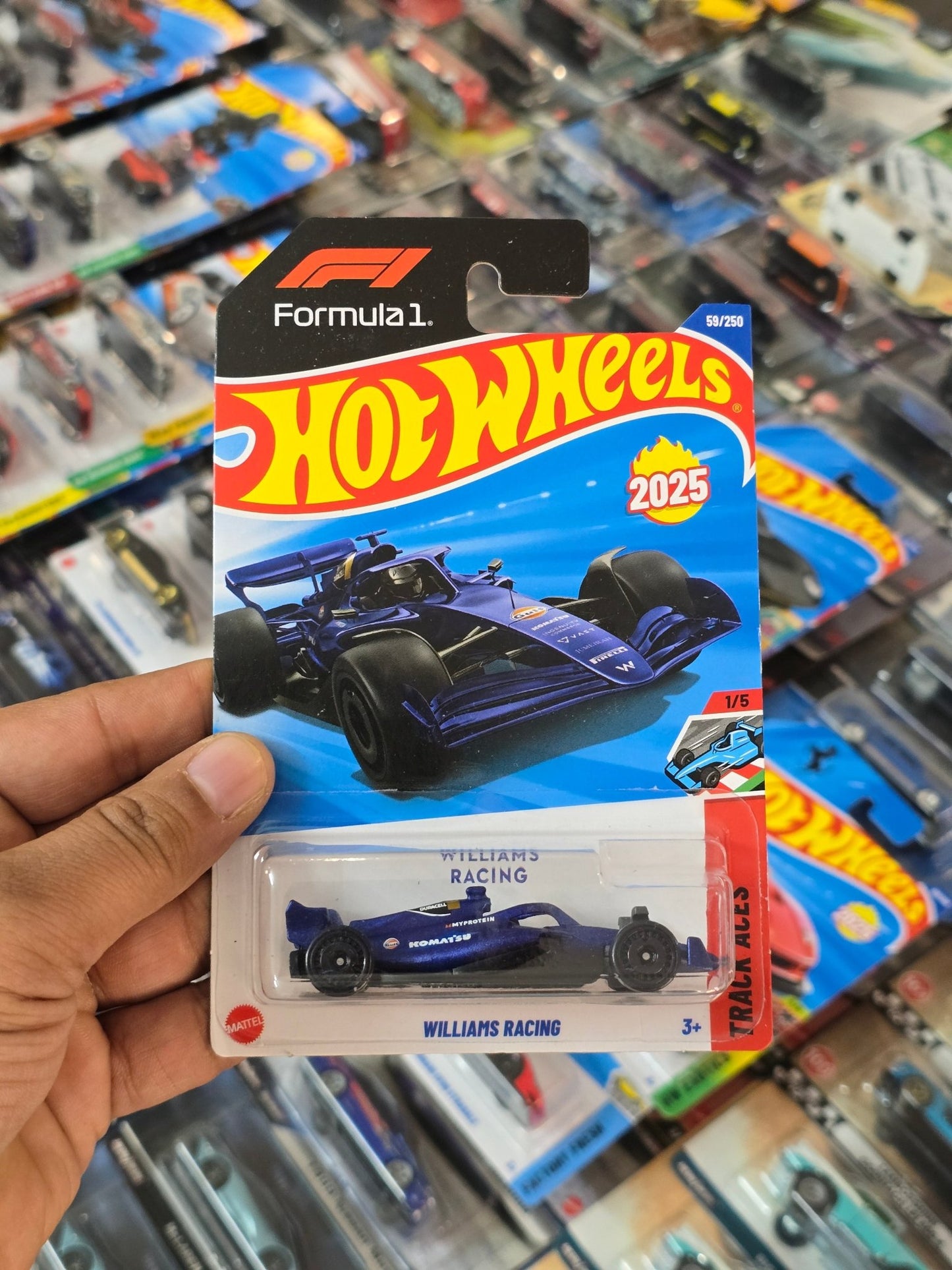 Hot Wheels Williams Racing Formula 1 Car (Imported) - Kinder Logs