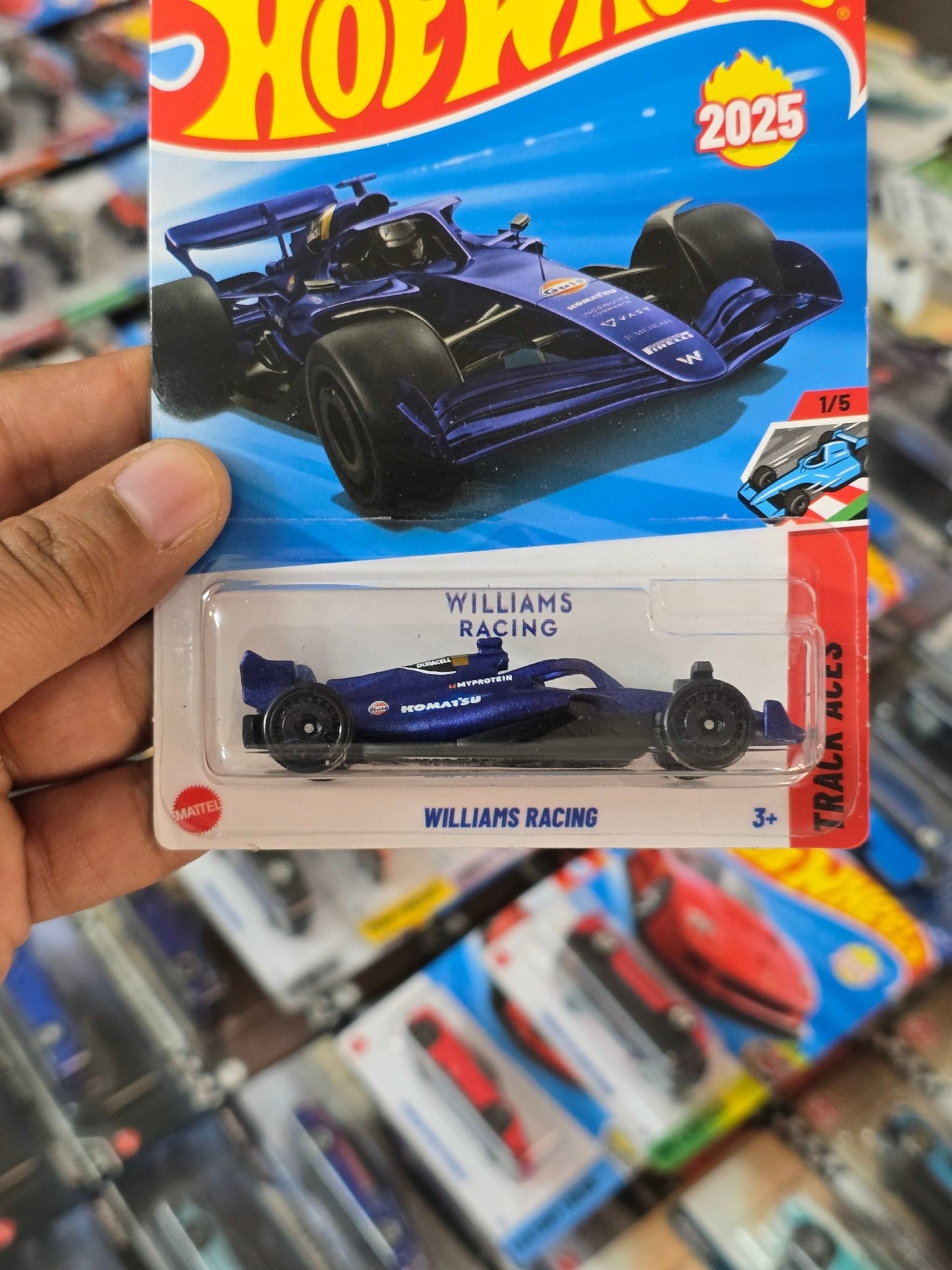 Hot Wheels Williams Racing Formula 1 Car (Imported) - Kinder Logs
