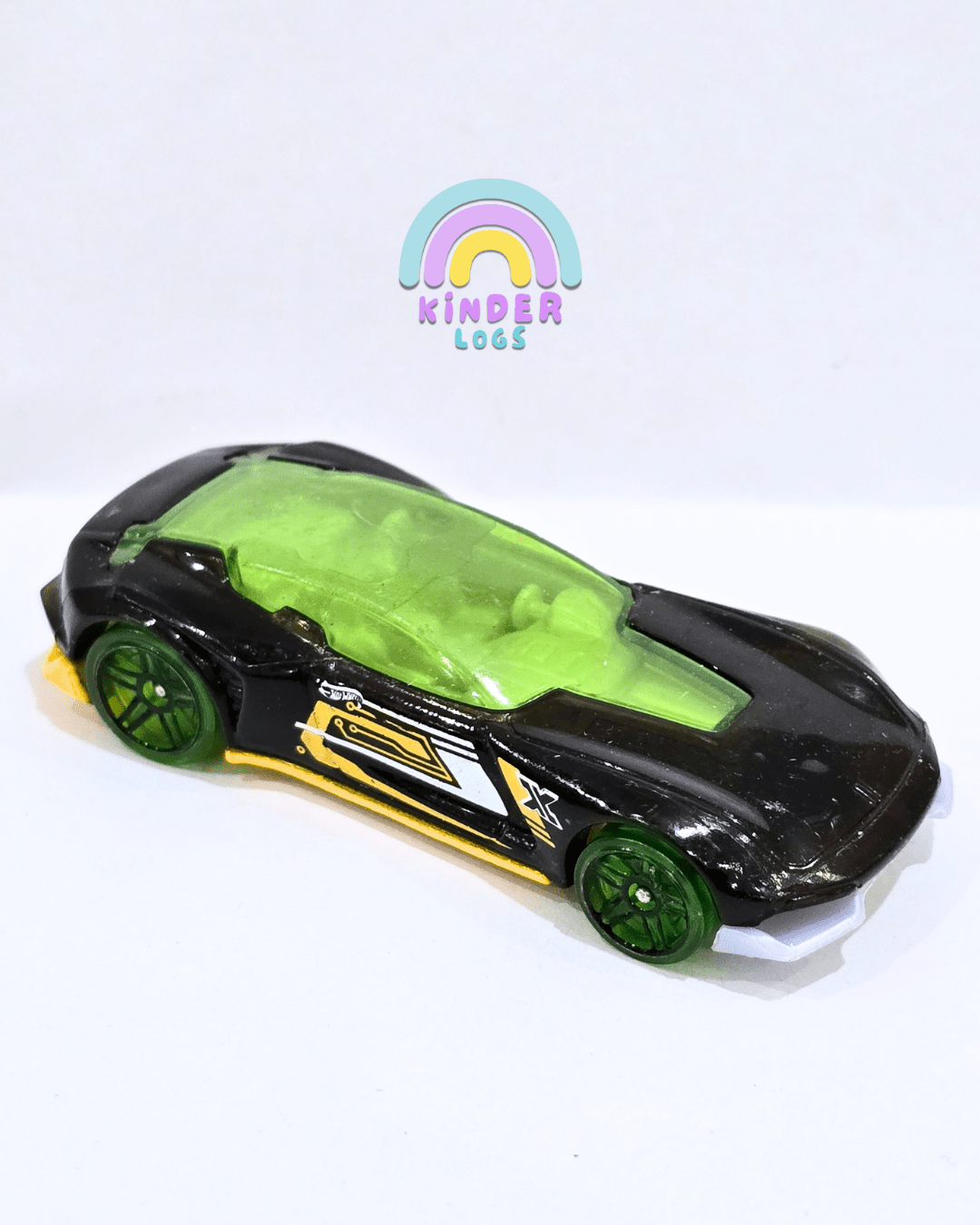 Hot Wheels X - Raycers Gazella GT - Black (Used Car) - Kinder Logs