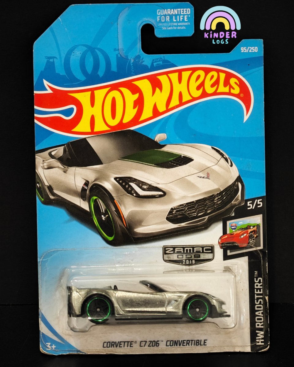Hot Wheels Zamac Chevrolet Corvette C7 Z06 Convertible - Kinder Logs