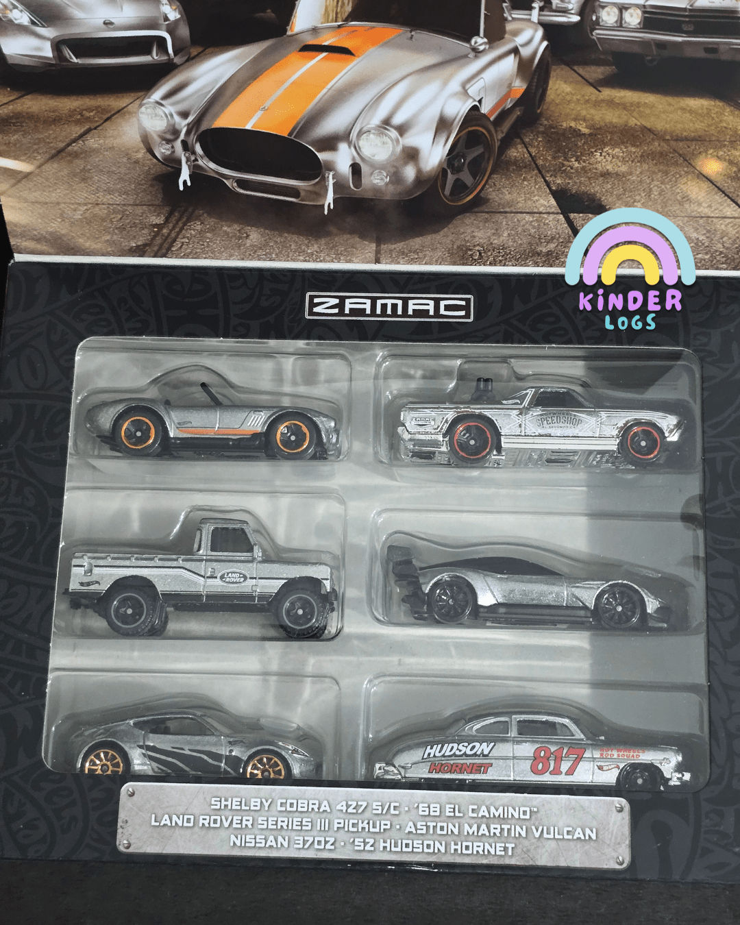 Hot Wheels ZAMAC Series 6 Cars Pack (Imported Sealed Box) - Kinder Logs