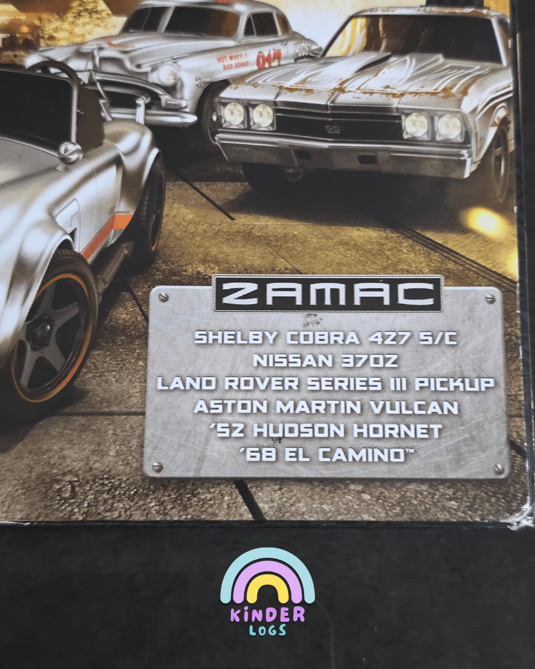 Hot Wheels ZAMAC Series 6 Cars Pack (Imported Sealed Box) - Kinder Logs