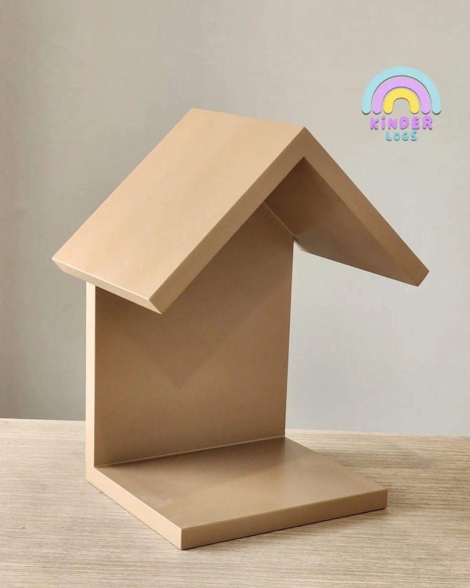 Hut - Shape Table Top Book Storage - Kinder Logs