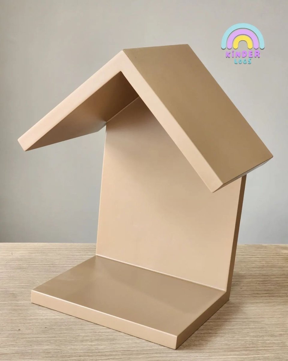 Hut - Shape Table Top Book Storage - Kinder Logs
