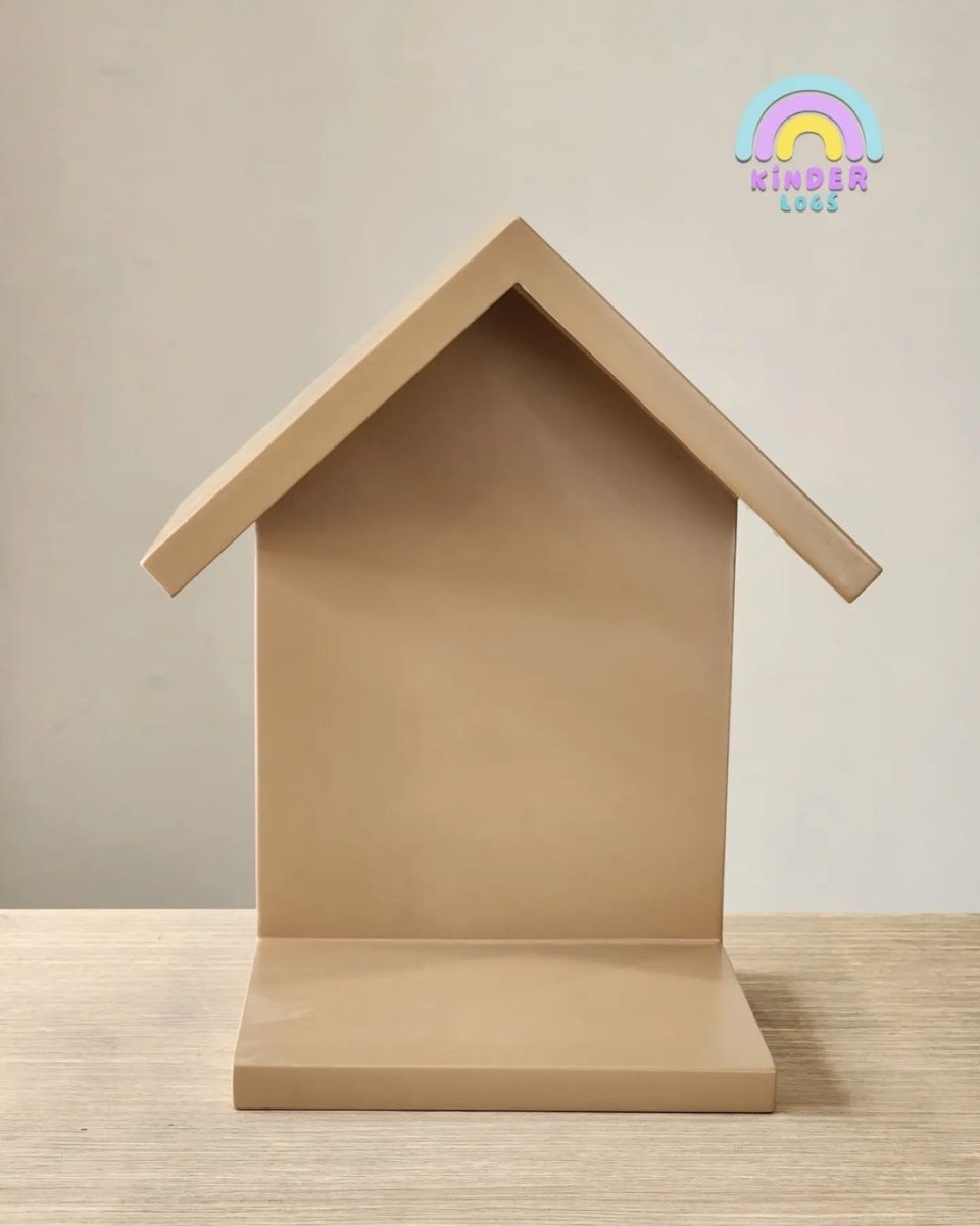 Hut - Shape Table Top Book Storage - Kinder Logs