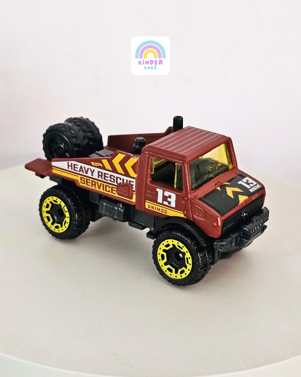 Imported Hot Wheels Mercedes - Benz UNIMOG 1300L (Uncarded) - Kinder Logs
