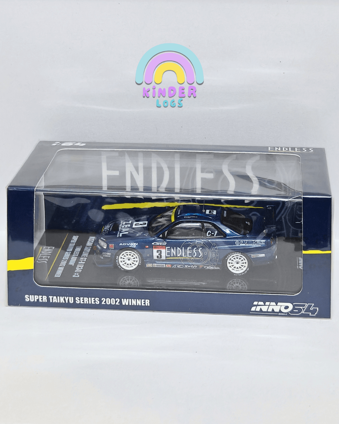 Inno64 Endless Advan Nissan Skyline GT - R R34 3 - Super Taikyu Series 2002 Winner - Kinder Logs