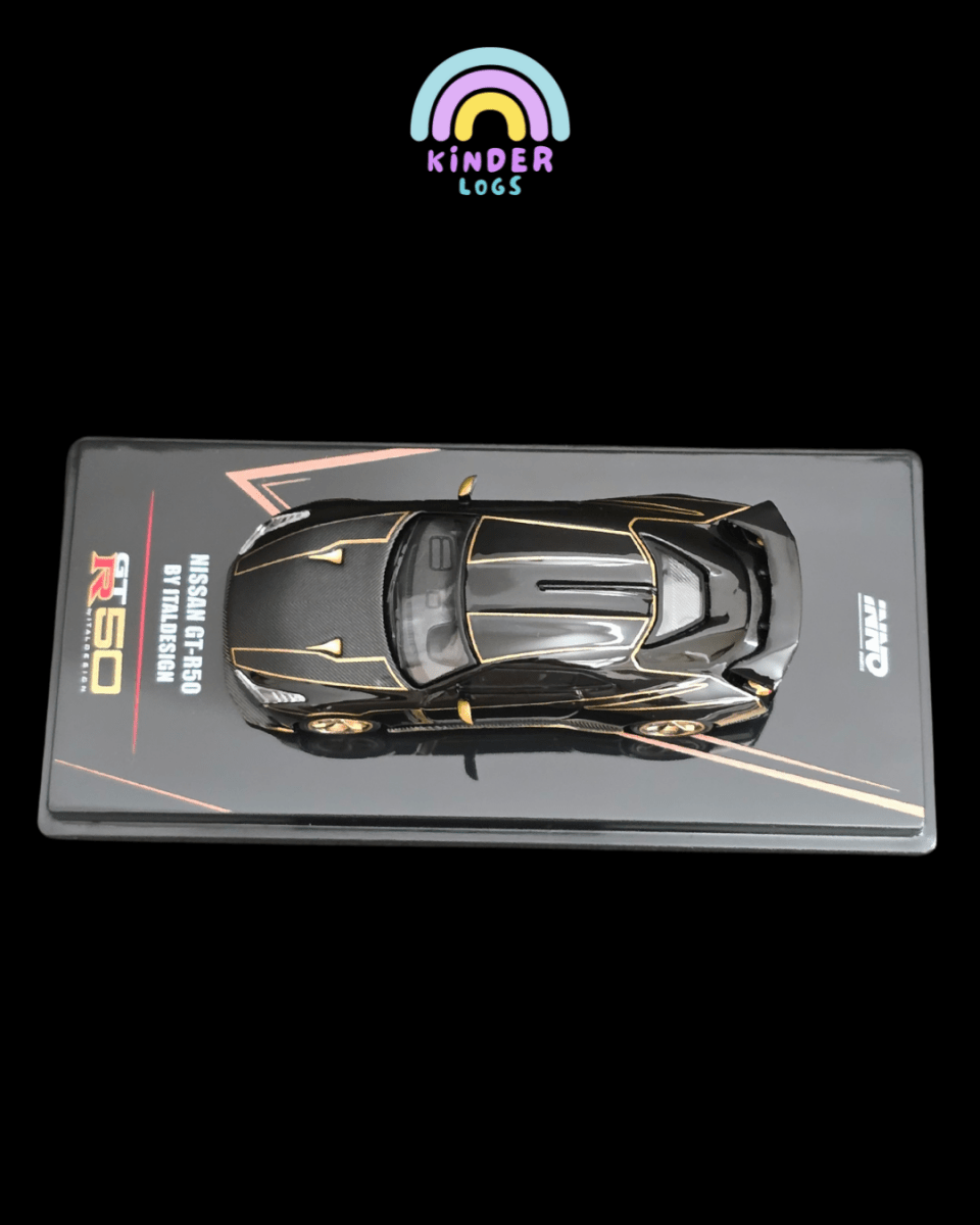 Inno64 Nissan GT - R50 Italdesign Black Edition - Open Box - Kinder Logs