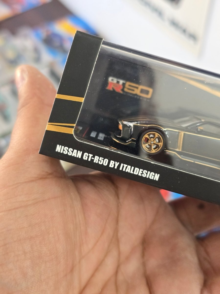 Inno64 Nissan GT - R50 Italdesign Black Edition - Open Box - Kinder Logs