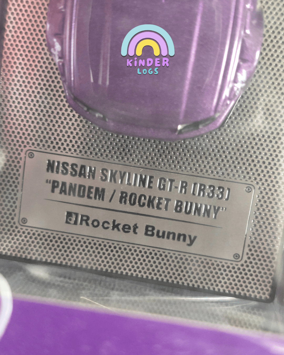 Inno64 Nissan Skyline GT - R (R33) "Pandem/Rocket Bunny" (Purple) - Kinder Logs
