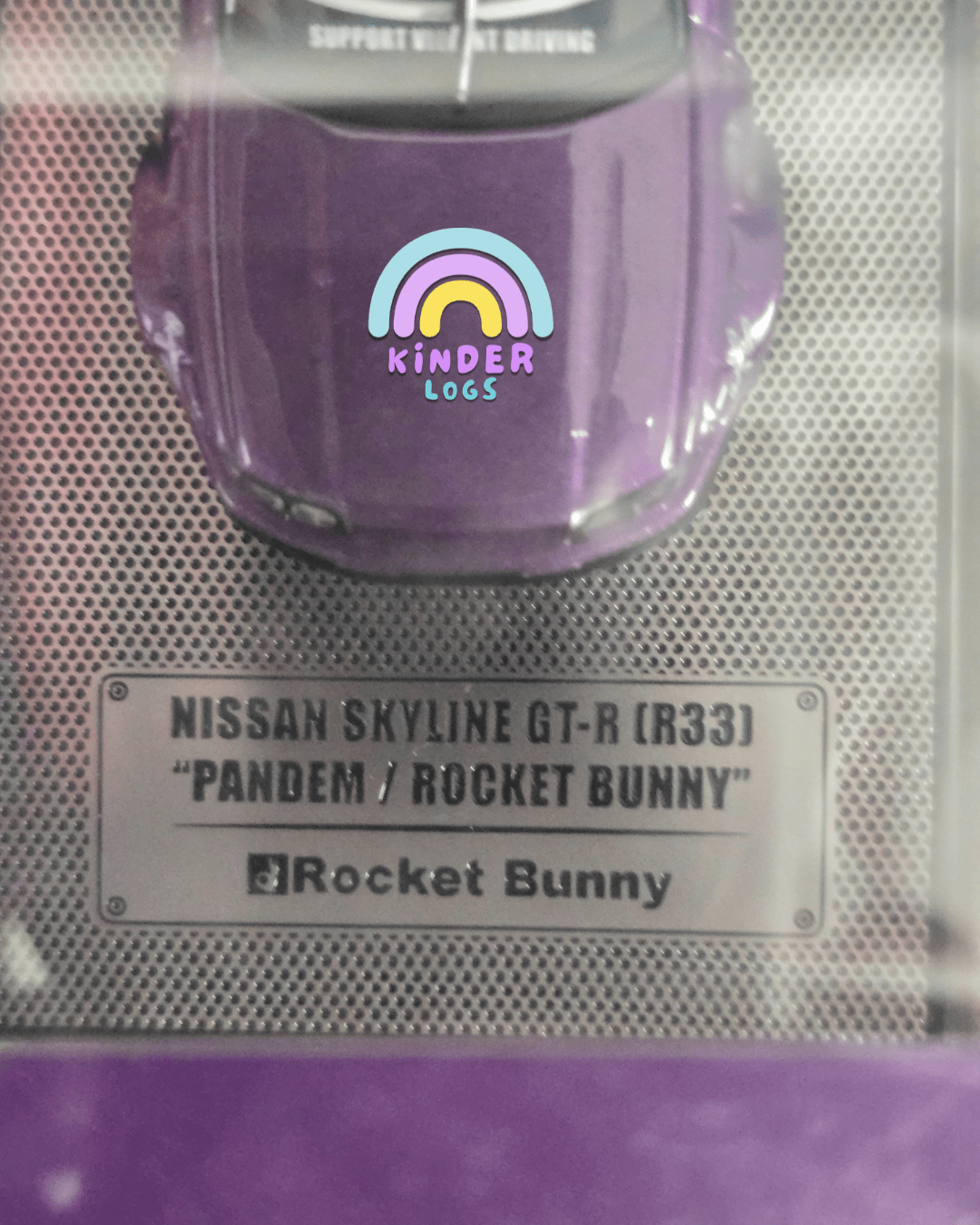 Inno64 Nissan Skyline GT - R (R33) "Pandem/Rocket Bunny" (Purple) - Kinder Logs