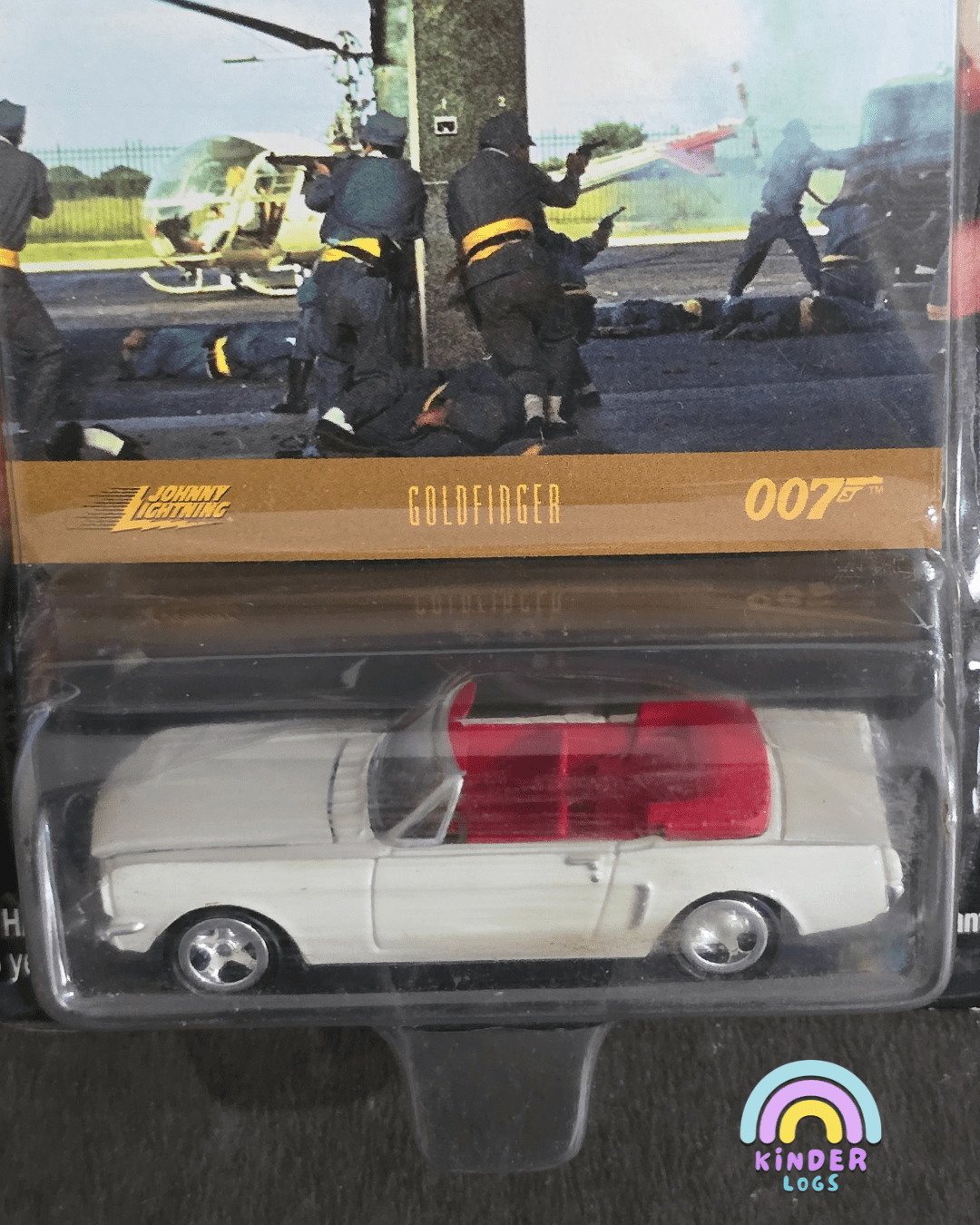 Johnny Lightning James Bond 007 Gold Finger 1965 Ford Mustang - Kinder Logs