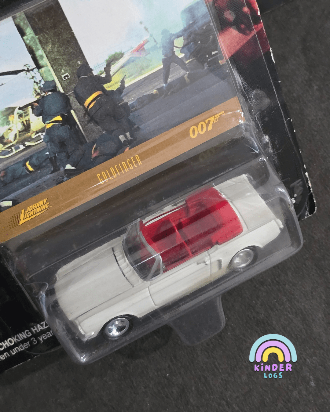 Johnny Lightning James Bond 007 Gold Finger 1965 Ford Mustang - Kinder Logs