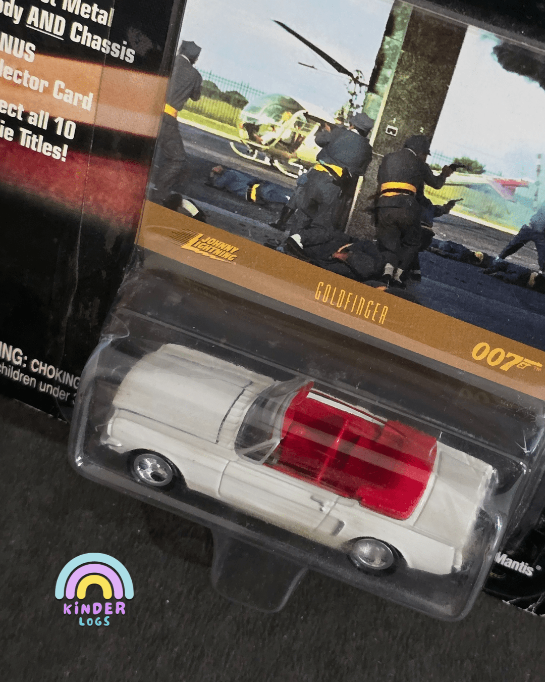 Johnny Lightning James Bond 007 Gold Finger 1965 Ford Mustang - Kinder Logs