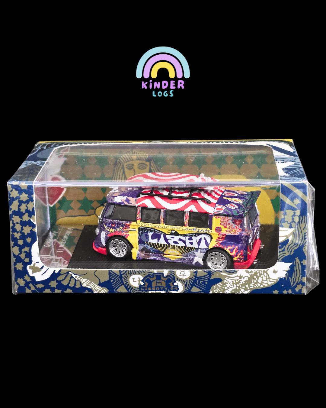 Liberty64 Volkswagen T1 1969 'The Woodstock' Music Festival Bus - Kinder Logs