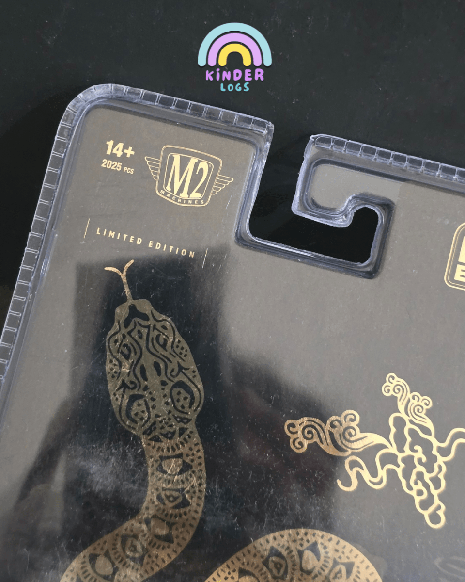 M2 Machines 1960 VW Delivery Van - Year of The Snake Limited Edition (Gold) - Kinder Logs