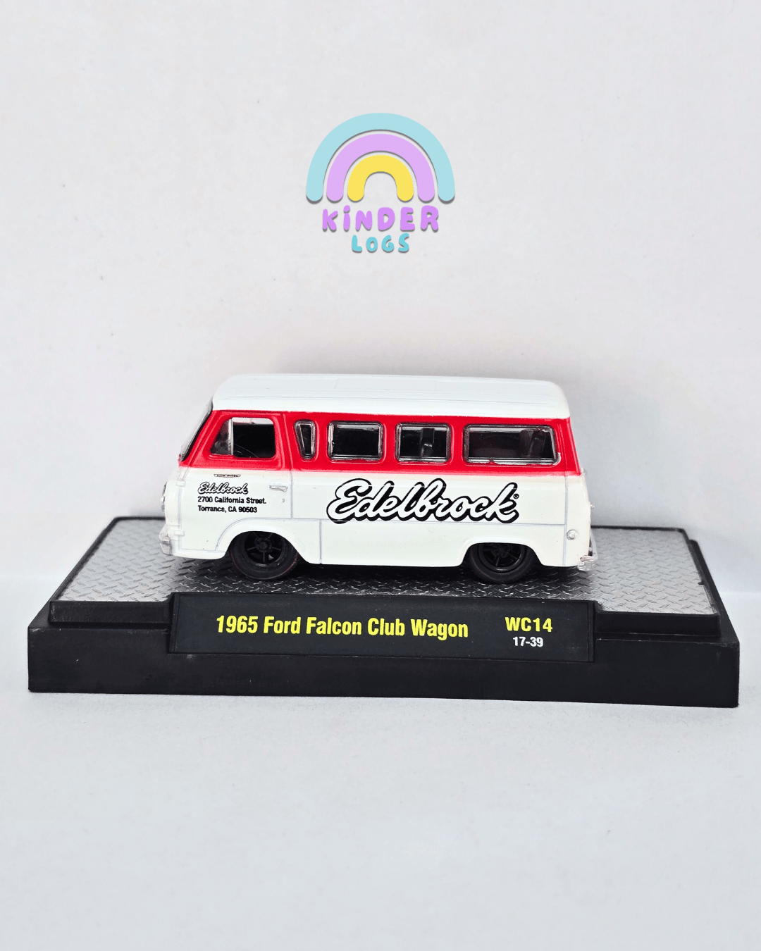 M2 Machines Wild Cards Edelbrock 1965 Ford Falcon Club Wagon WC14 (Open Box) - Kinder Logs