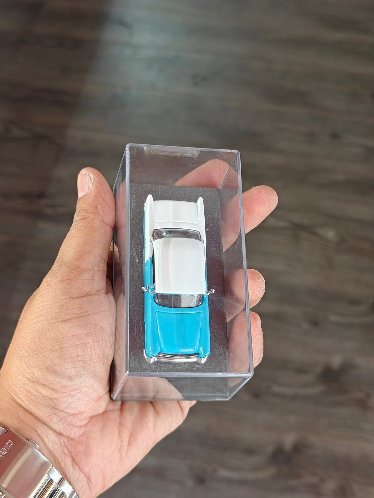 Majorette 1955 Chevrolet Bel Air With Acrylic Case (Pre-Owned) - Kinder Logs
