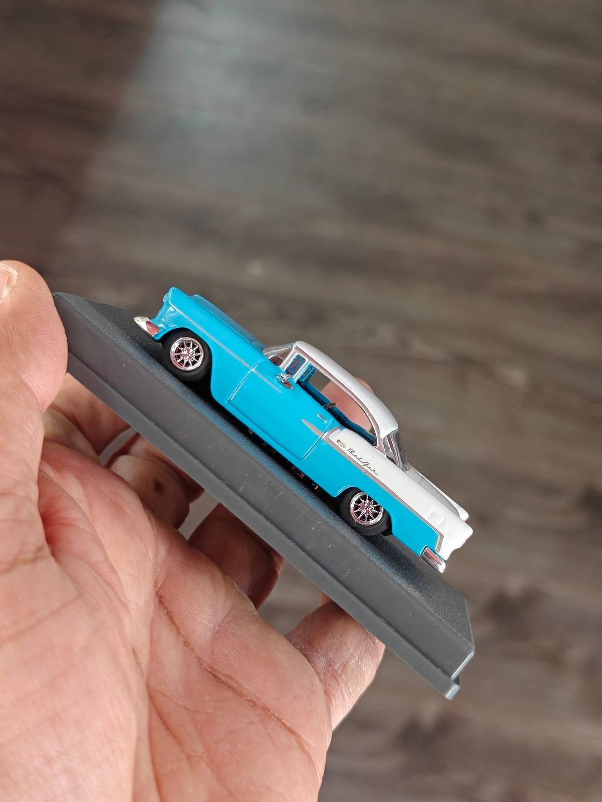 Majorette 1955 Chevrolet Bel Air With Acrylic Case (Pre-Owned) - Kinder Logs
