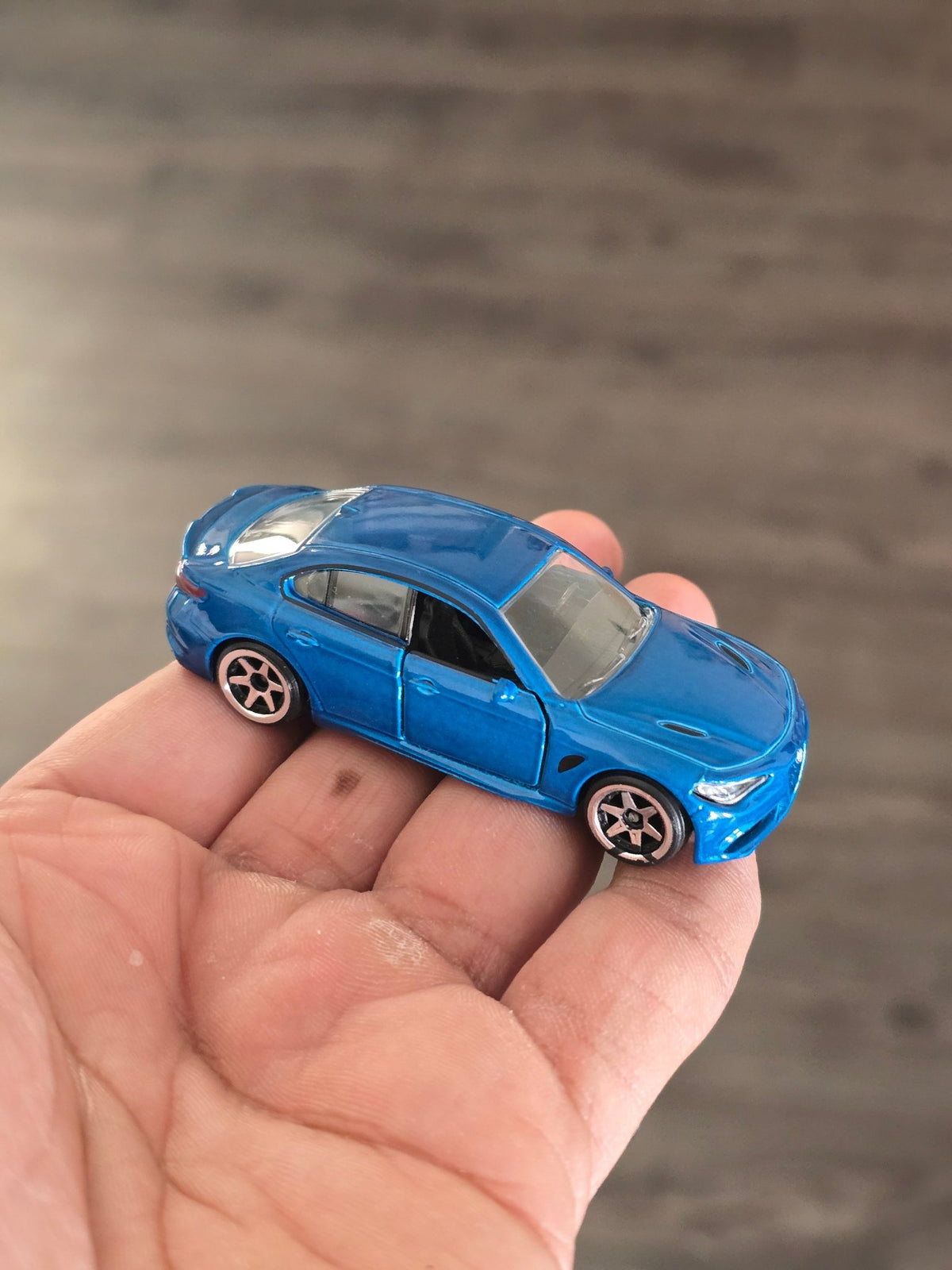 Majorette Alfa Romeo Giulia - Blue (Uncarded - New) - Kinder Logs