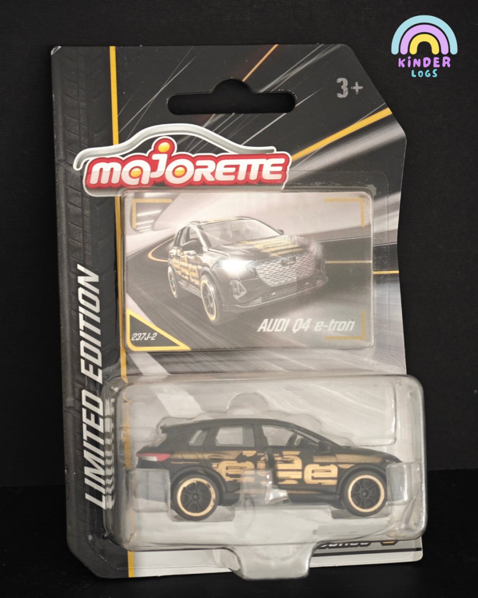 Majorette Audi Q4 e - TRON Limited Edition Car - Kinder Logs