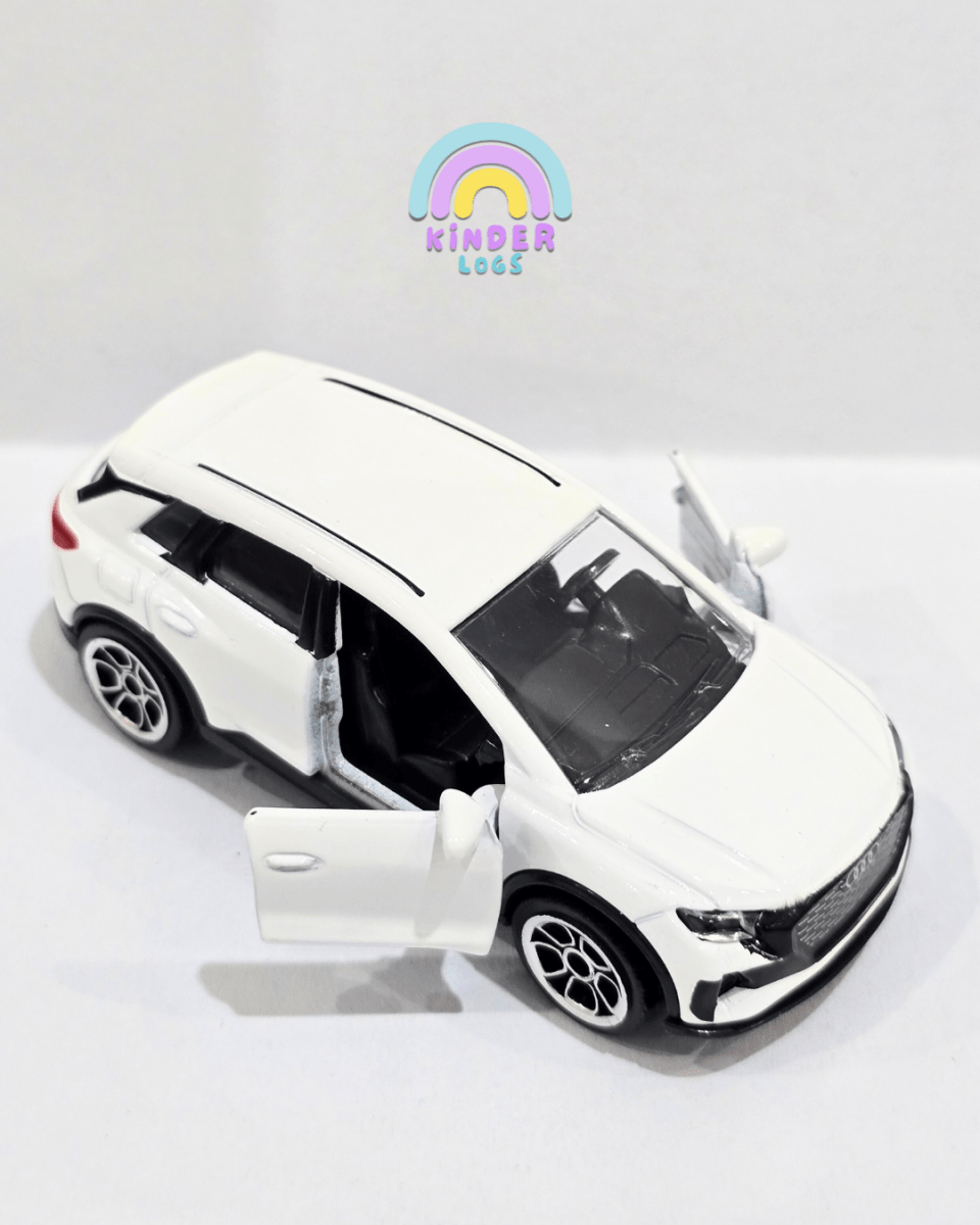 Majorette Audi Q4 E - Tron - White (Uncarded) - Kinder Logs