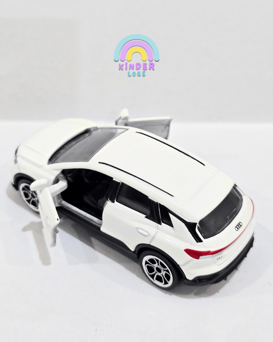 Majorette Audi Q4 E - Tron - White (Uncarded) - Kinder Logs