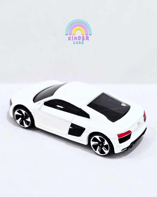 Majorette Audi R8 - Matte White (Uncarded - New) - Kinder Logs