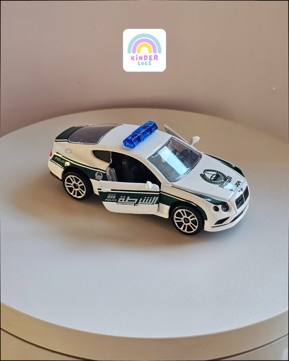 Majorette Bentley Continental GT Dubai Police Car (Uncarded) - Kinder Logs