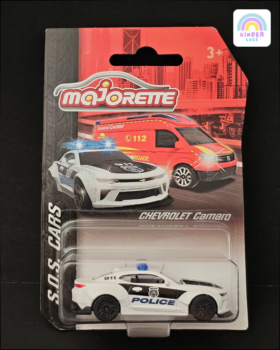 Majorette Chevrolet Camaro Police Car (Very Rare) - Kinder Logs