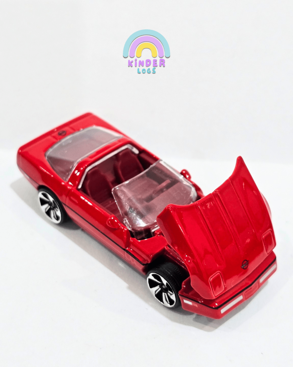 Majorette Chevrolet Corvette C4 - Red (Uncarded) - Kinder Logs