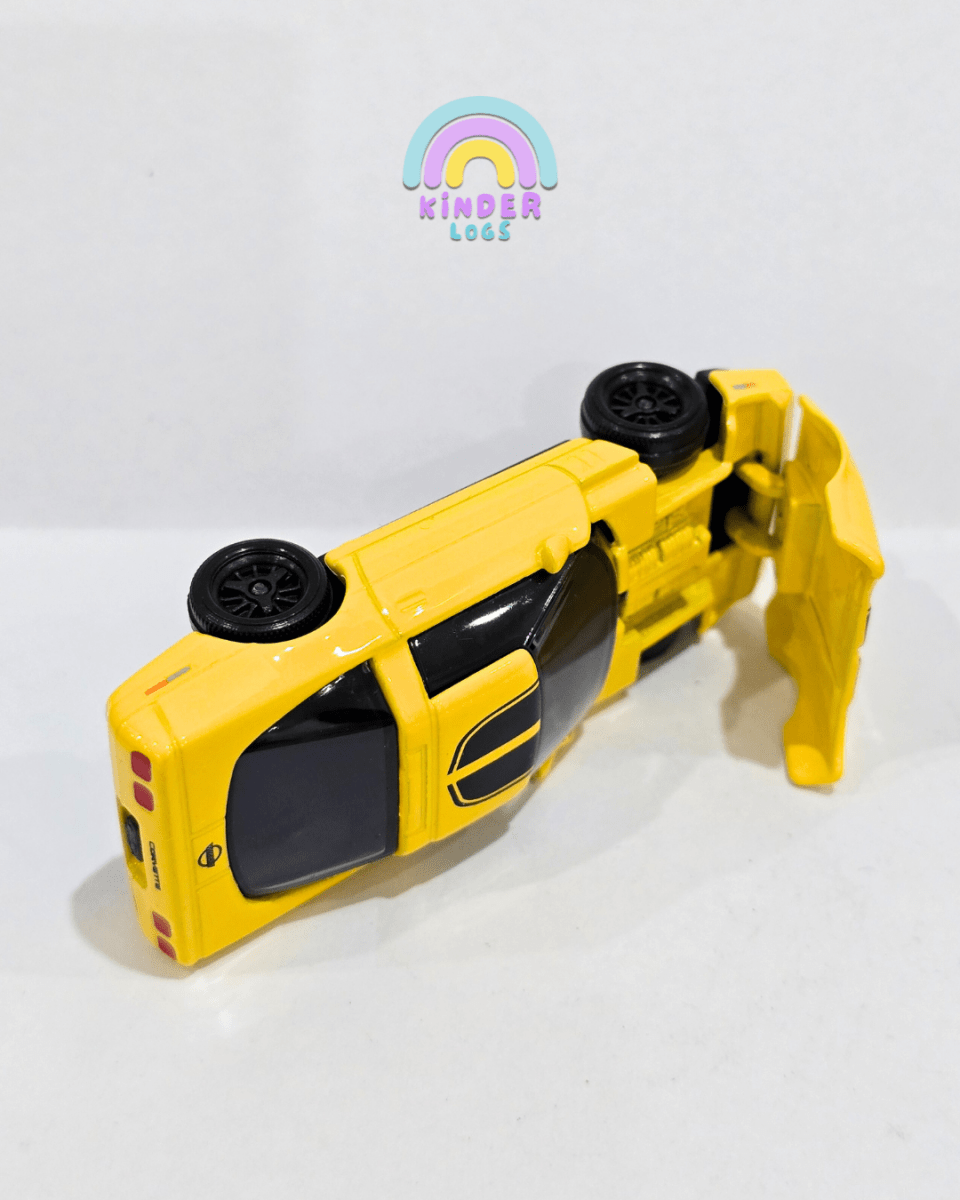 Majorette Chevrolet Corvette C4 - Yellow (Uncarded) - Kinder Logs