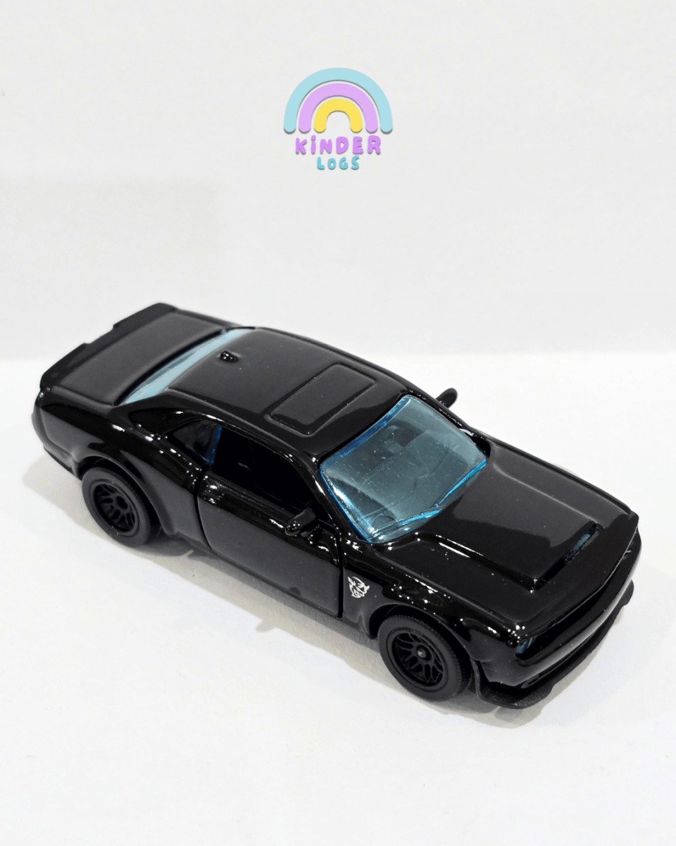 Majorette Dodge Challenger SRT Demon Black Edition (Uncarded) - Kinder Logs