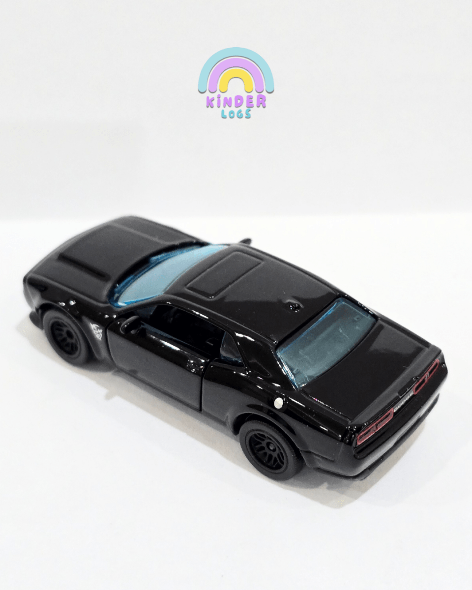 Majorette Dodge Challenger SRT Demon Black Edition (Uncarded) - Kinder Logs